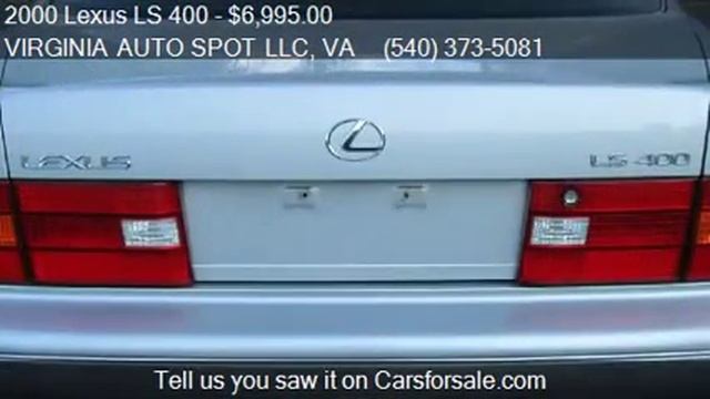 2000 Lexus LS 400 Base 4dr STD Sedan for sale in Fredericksb смотреть онлайн