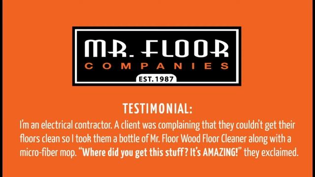 Testimonial: Mr. Floor Wood Floor Cleaner - It's Amazing! смотреть онлайн