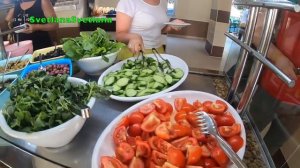 #первый ужин и завтрак в SIDE YESILOZ HOTEL/хамам