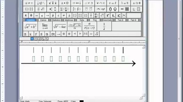Creating numberline using Mathtype смотреть онлайн