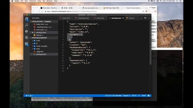 How To Create A Build System With NPM Scripts (2/3) смотреть онлайн