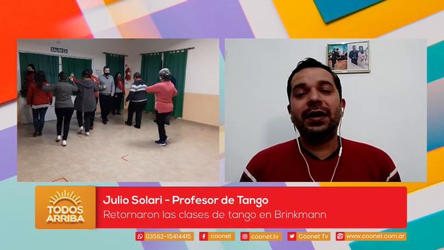 Julio Solari - Profesor de Tango - Retornaron las clases de tango en Brinkmann смотреть онлайн