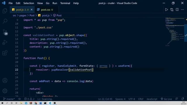 #07 Validando Formulário com Yup | Consumindo Api com ReactJS | Gabriel Dias смотреть онлайн