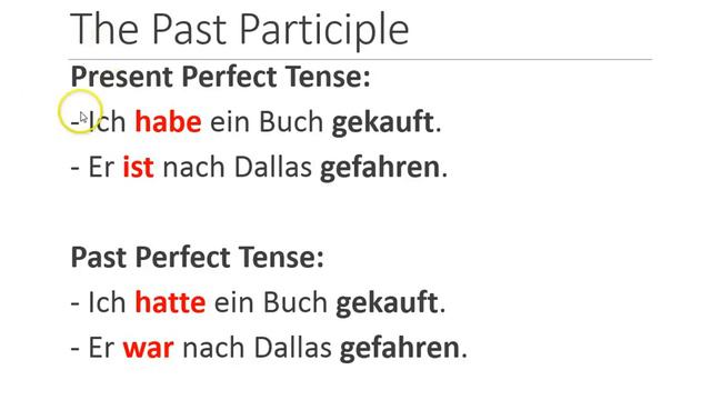 German Grammar: Past Perfect Tense смотреть онлайн