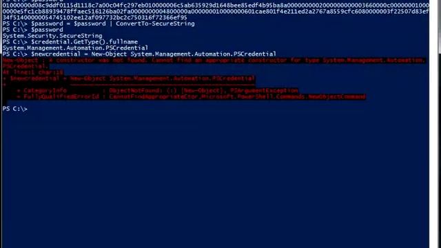 Windows PowerShell. Сохранение аутентификационных данных на диск. Saving credentials to the drive смотреть онлайн