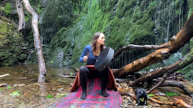 Calming Shamanic Drumming Meditation - Waterfall смотреть онлайн