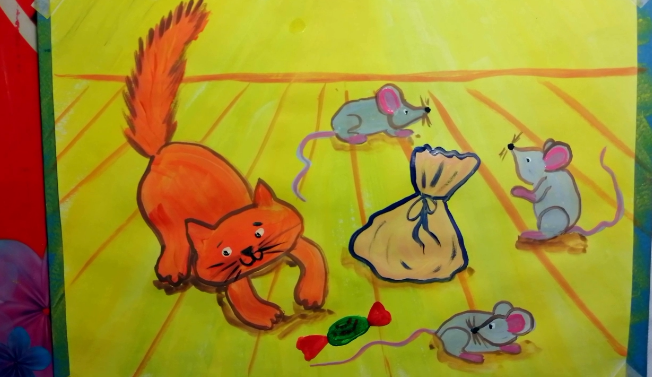 Как нарисовать сказку "Кот и мышки". смотреть онлайн