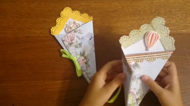 Конверт для денег "Мороженое". Скрапбукинг. смотреть онлайн