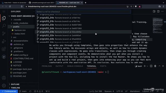 003. Using GitHub Codespaces with this course смотреть онлайн