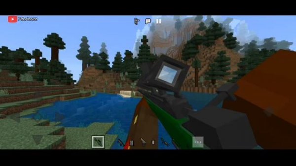 Modern Guns Addon Mcpe 1.19-1.20 Showcase - Addon 3d Guns Minecraft Pe
