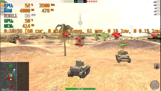 Teste rápido Word Of Tanks Blitz no Atlhon 3000G para ganho de FPS, SERÁ QUE FICOU BOM ? смотреть онлайн