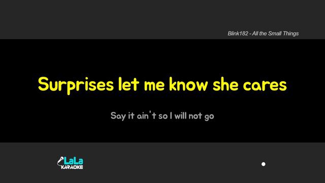 Blink182 - All The Small Things KARAOKE