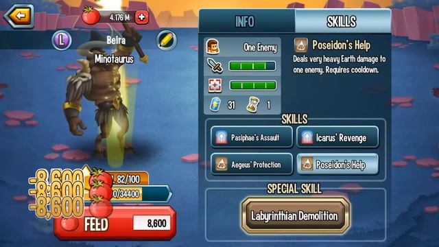 Monster Legends - Minotaurus Level 1 to 100 смотреть онлайн
