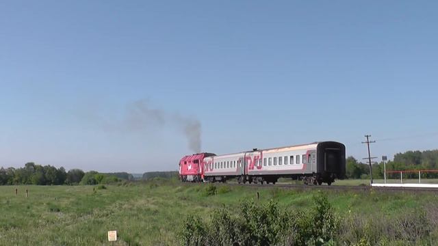 Тепловоз ТЭП70БС-089 с пригородным поездом Ижевск - Набережные Челны смотреть онлайн