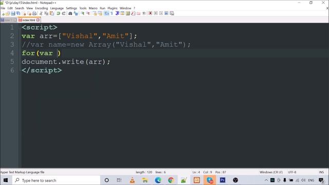 JavaScript Array | Step by step JavaScript in Hindi | Day15 смотреть онлайн