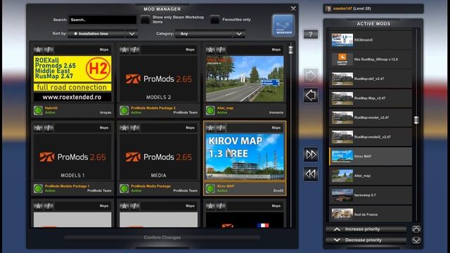 Big Map Combo ETS2 1.47 – 19 Maps with Promods, Roex, Great Steppe - Trucksim 2 Years Anniversary смотреть онлайн