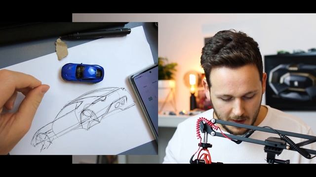 Professional Car Designer Reveals the Secret of Fast Sketching! Behind the Scenes. смотреть онлайн