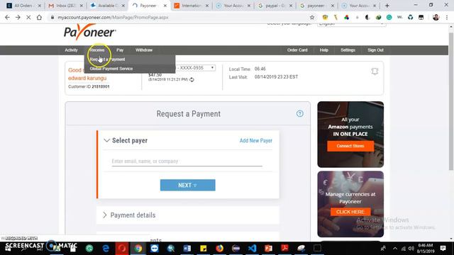 HOW TO USE PAYONEER ACCOUNT INTERNATIONAL ONLINE PAYMENT BANK [How to use Payoneer] смотреть онлайн