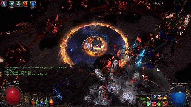 POE 3.12 Archmage Cremation Vs Sirus A8 (Deathless)