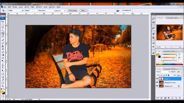 How To Basic Change Photo Background In PhotoShop CS3 смотреть онлайн