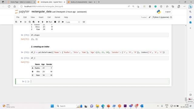 31Exploring DataFrames and Indexes смотреть онлайн