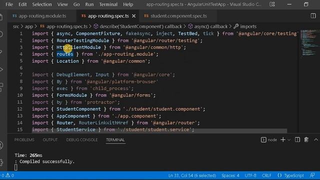 Part 36 - Angular unit test On Routing | Angular unit test case Tutorials in Jasmin & Karma смотреть онлайн