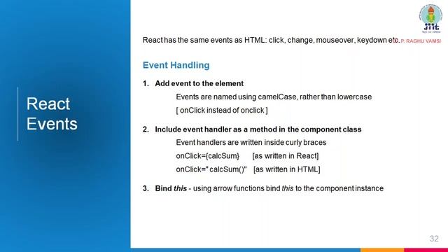 15 Unidirectional Data Flow and Event Handling | Core concepts of React JS смотреть онлайн