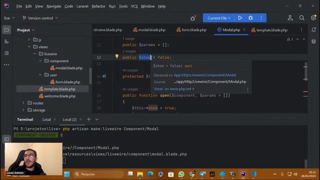 Como fazer um modal usando Livewire e AlpineJs ? смотреть онлайн