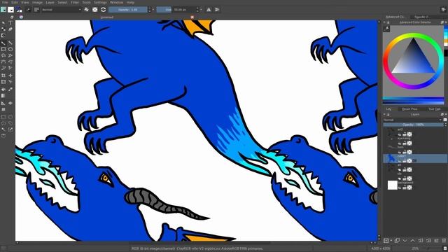 How to Make SEAMLESS PATTERNS with Krita смотреть онлайн