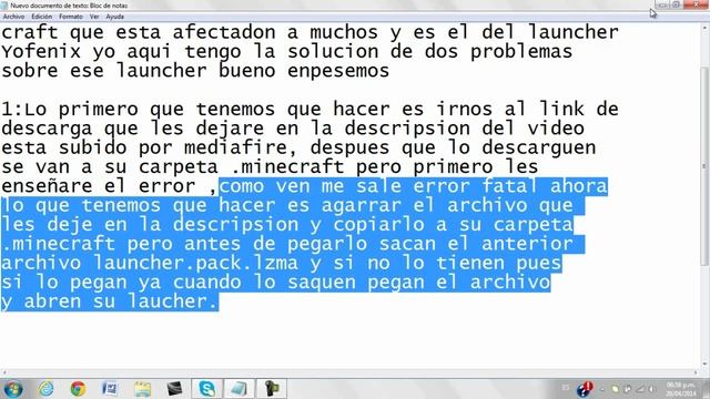 Areglar error Fatal de launcher Yofenix 100%Funciona смотреть онлайн