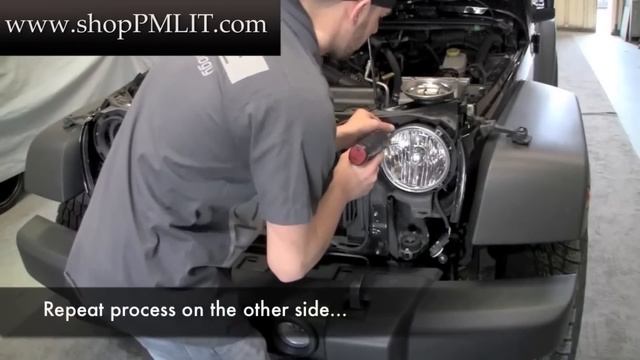 ORACLE Jeep Wrangler Combo Halo Kit Installation Guide by ShopPMLIT.com смотреть онлайн