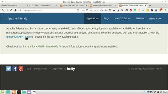 How to install, Start, Stop XAMPP Server on Linux Mint: Localhost on Linux смотреть онлайн