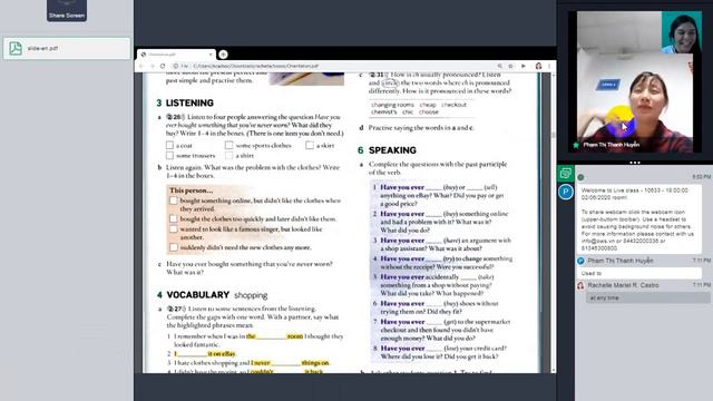 Freetalk English: Teacher Rachelle - Student: Phạm Thị Thanh Huyền смотреть онлайн