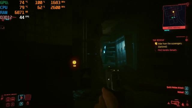 Cyberpunk 2077 MX250 720p FPS смотреть онлайн