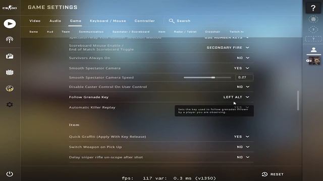 Настройки ZywOo (ZywOo Cfg) 2021