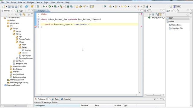 API Framework custom parser смотреть онлайн