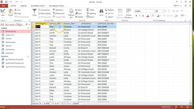 Unique or Distinct Values in Queries Access смотреть онлайн