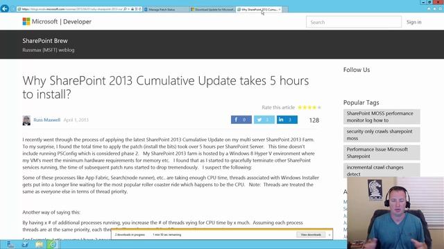 Installing the August 2016 CU for SharePoint Server 2013 смотреть онлайн