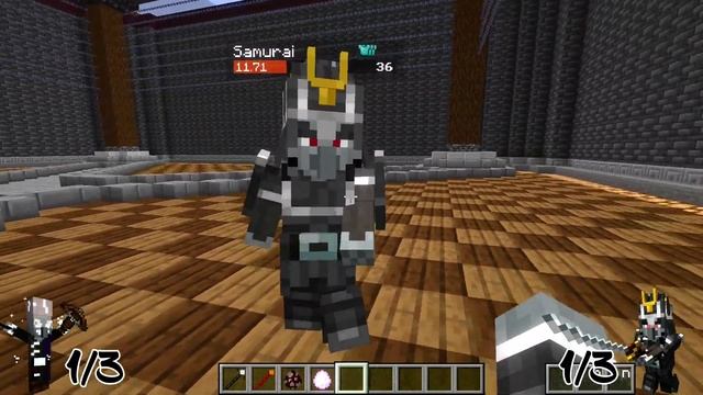 Magispeller Vs. Samurai Master | 1.19.2 Minecraft (Mob Battle) смотреть онлайн