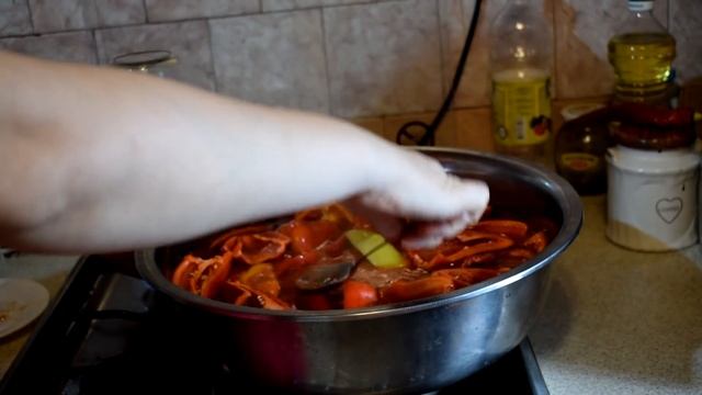 Болгарский перец в томатном соусе на зиму!!! смотреть онлайн