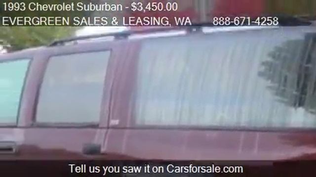 1993 Chevrolet Suburban K1500 4dr 4WD SUV for sale in FEDERA смотреть онлайн