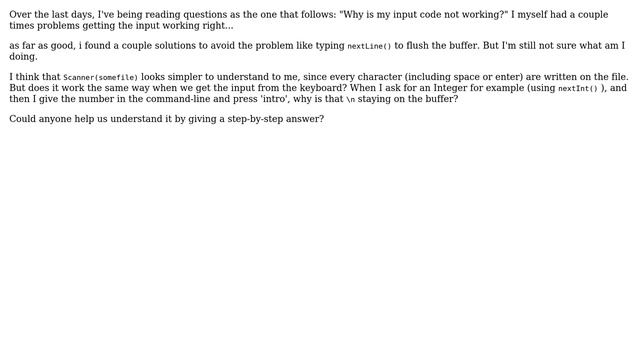 Software Engineering: How does Java's Scanner (System.in) input's buffering actually work? смотреть онлайн
