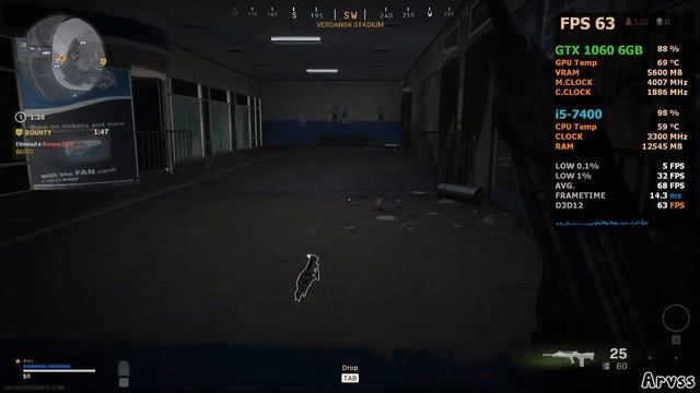 Call of Duty: Warzone Season 2 | GTX 1060 6GB + i5 7400 16GB RAM смотреть онлайн