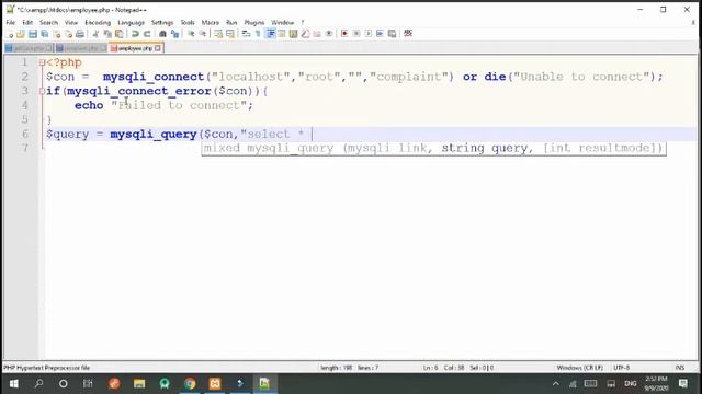 Getting Employee data from Xampp Database using php | 2020 | CMS смотреть онлайн