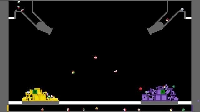 Castle Destruction Marble Race Countryballs смотреть онлайн