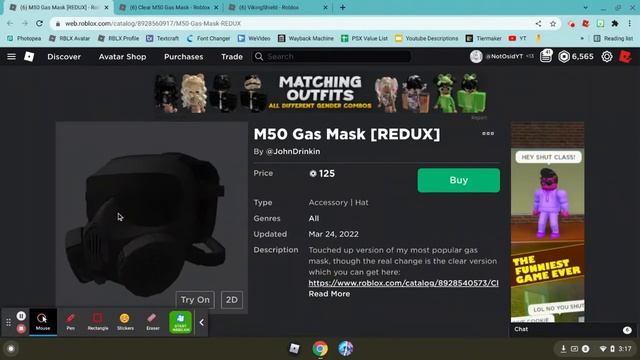 ROBLOX M50 Gas Mask and VikingShield! смотреть онлайн