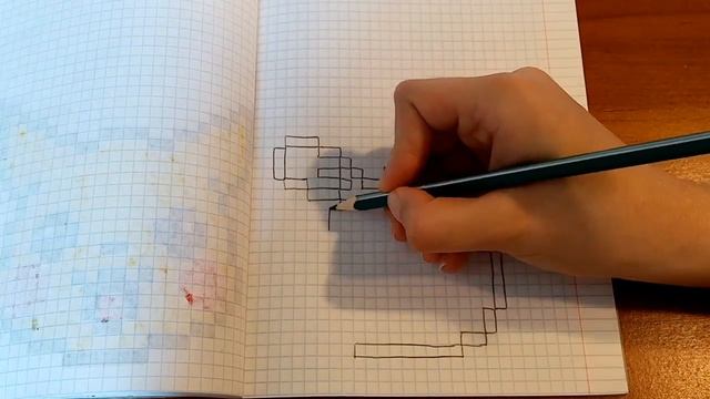 Как нарисовать зайчика по клеточкам смотреть онлайн