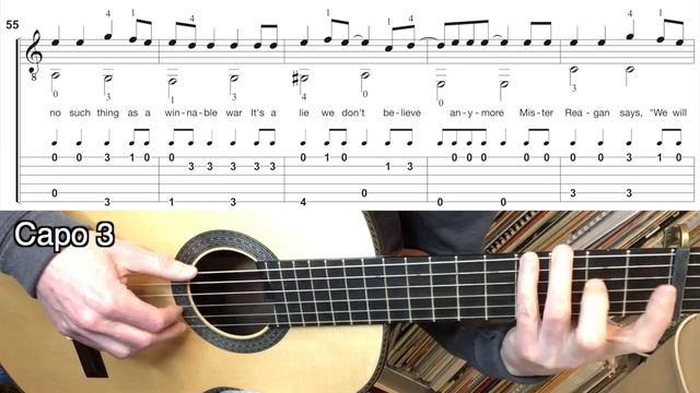 Russians - Sting (Guitar lesson of solo arrangement) смотреть онлайн