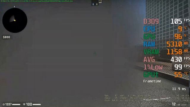 GeForce GTX 1650 SUPER -- Intel Core i5-10600KF -- CSGO uLLeticaL Benchmark смотреть онлайн