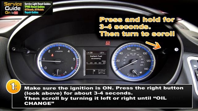 Suzuki SX4 S-Cross - Service Light Reset Oil Light Maintenance light смотреть онлайн